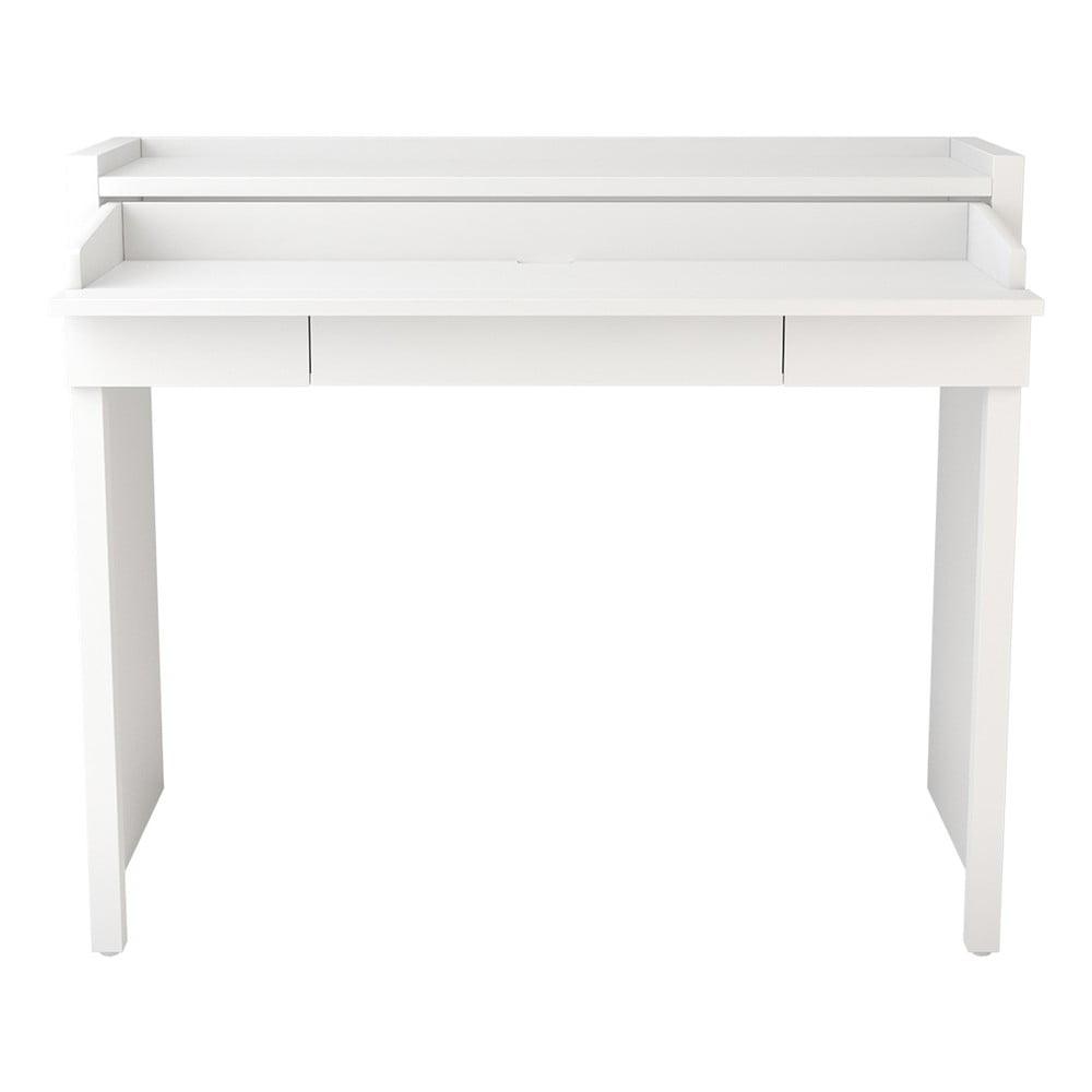 Mel íróasztal fehér asztallappal 36x110 cm - woodman
