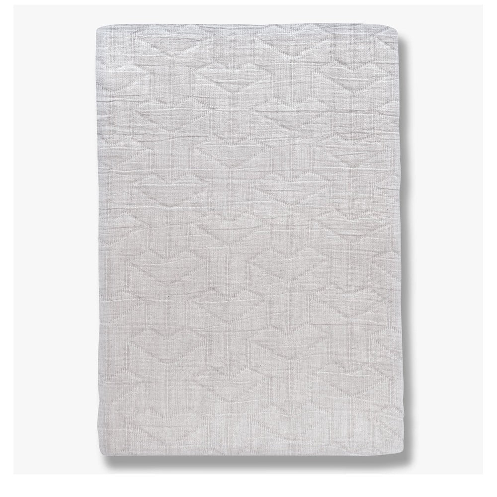 Fehér újrahasznosított pamut ágytakaró franciaágyra 220x250 cm trio – mette ditmer denmark