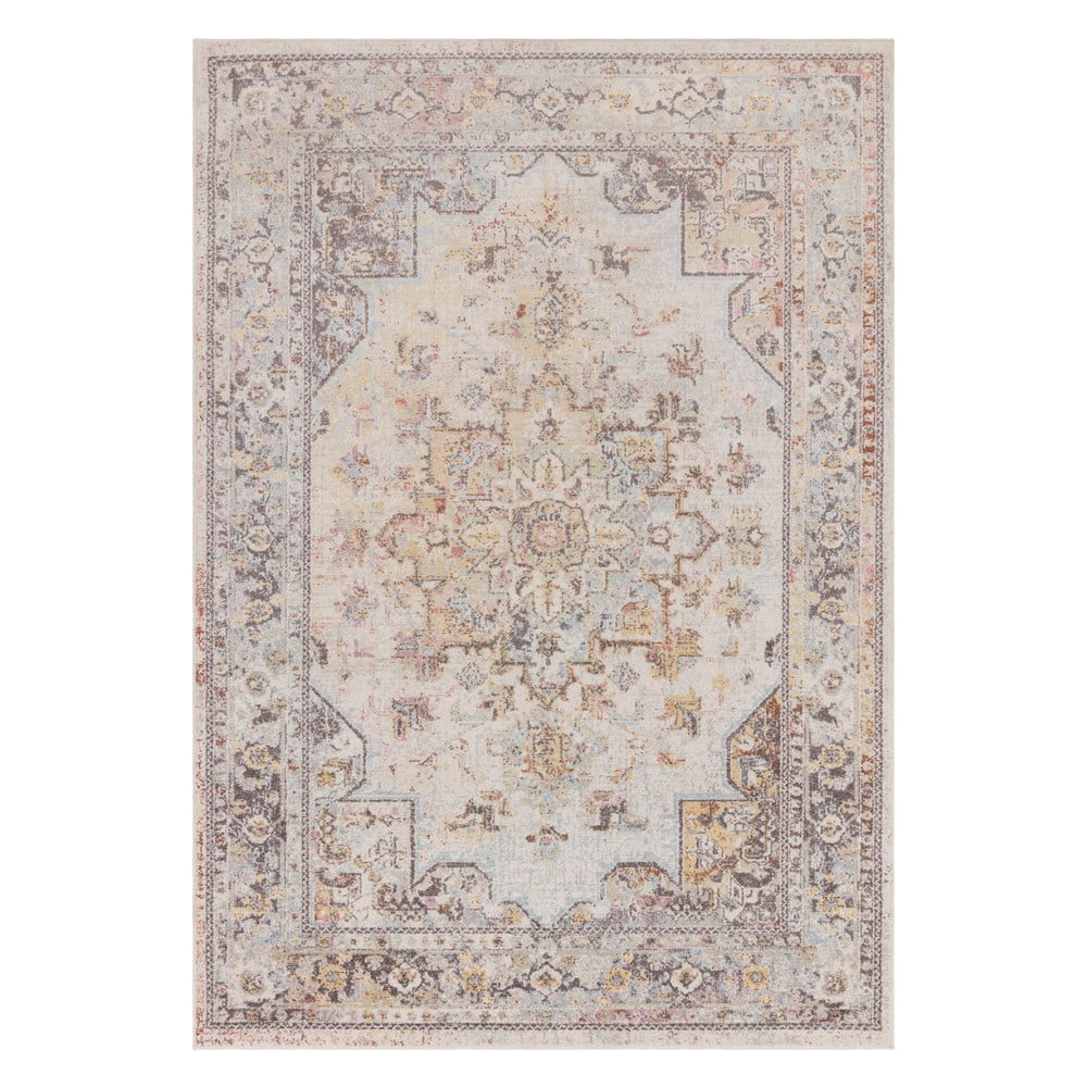 Krémszínű szőnyeg 120x170 cm flores – asiatic carpets