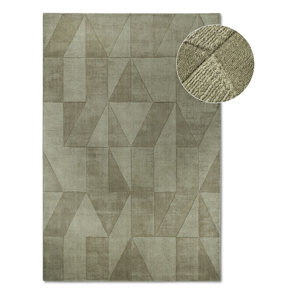 Zöld kézi szövésű gyapjú szőnyeg 80x150 cm Ursule – Villeroy&Boch