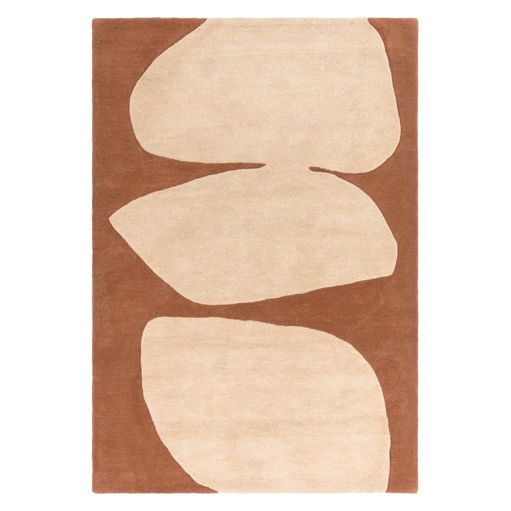 Téglavörös kézi szövésű gyapjú szőnyeg 160x230 cm canvas – asiatic carpets