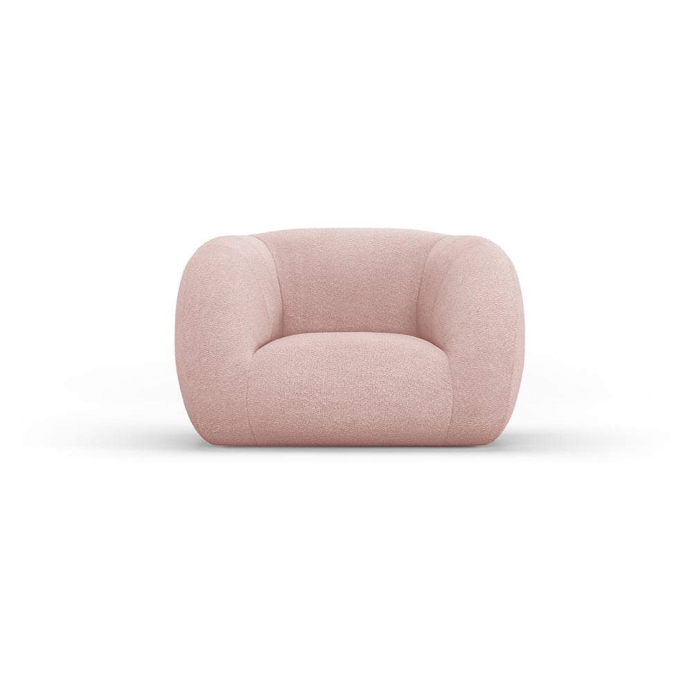 Világos rózsaszín buklé fotel essen – cosmopolitan design