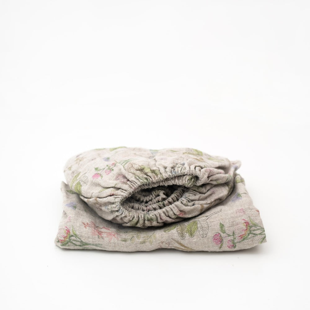 Nature bézs gyerek lenlepedő, 90 x 200 cm - Linen Tales