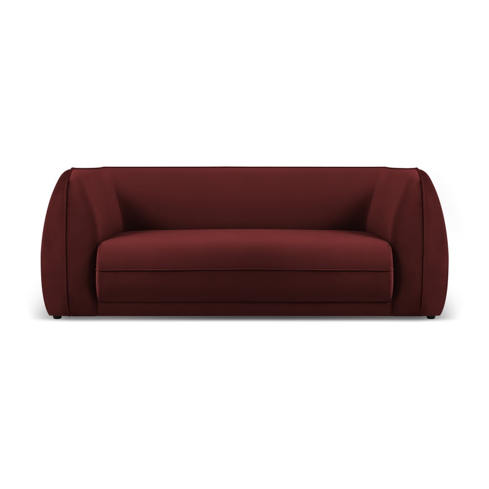 Piros bársony kanapé 190 cm lando – micadoni home