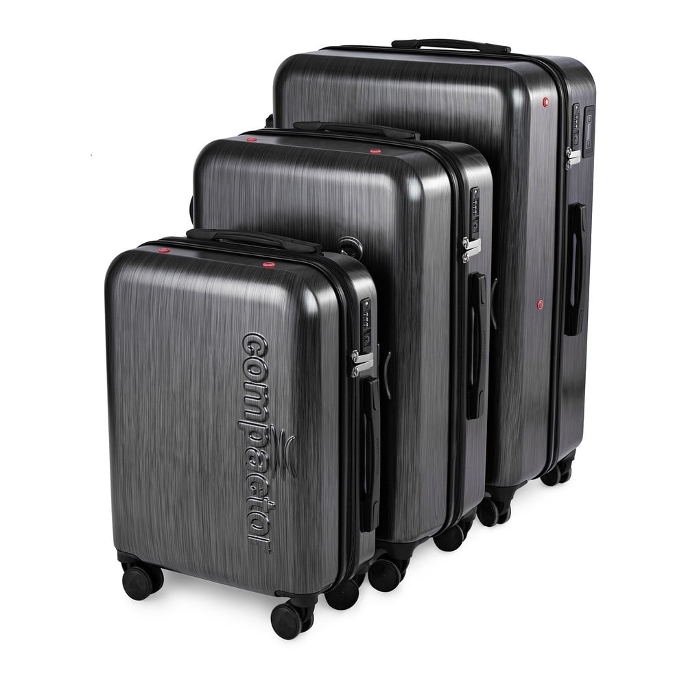 Bőrönd készlet 3 db-os Graphite - Compactor
