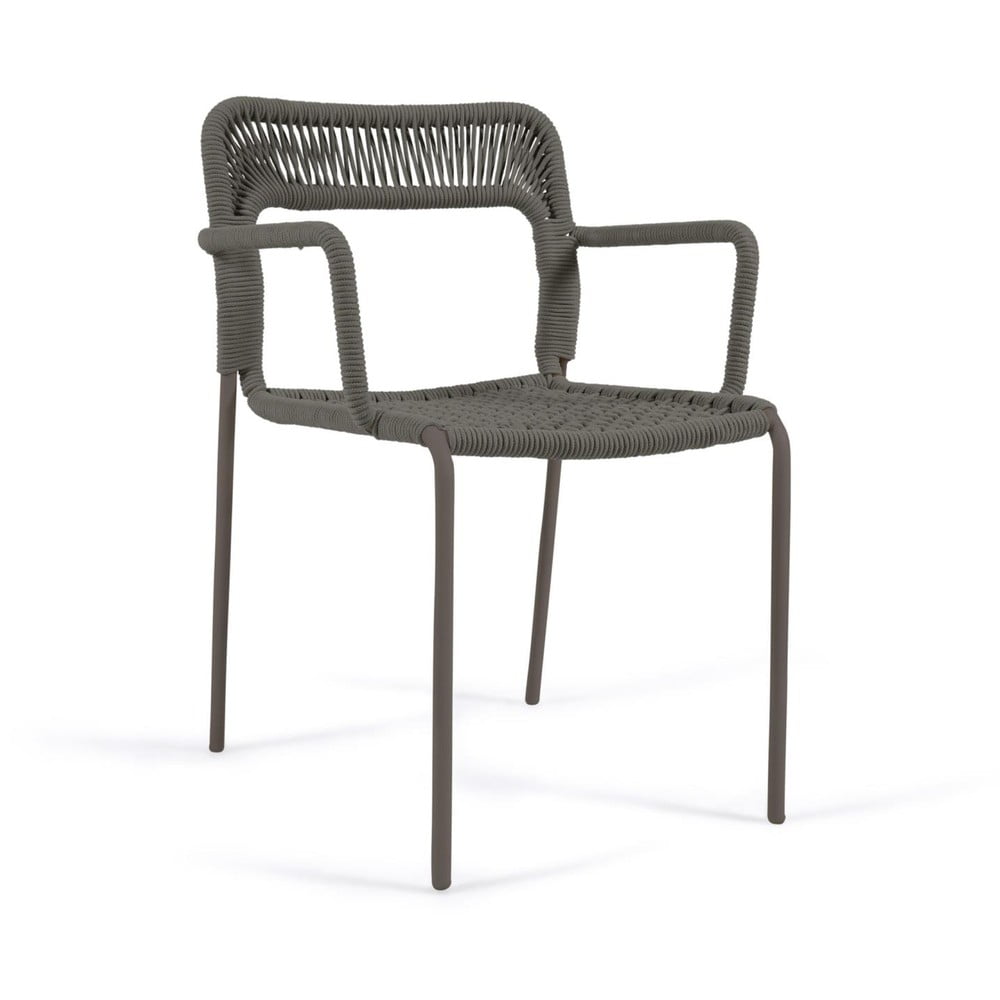 Sötétzöld fém kerti szék cailin – kave home
