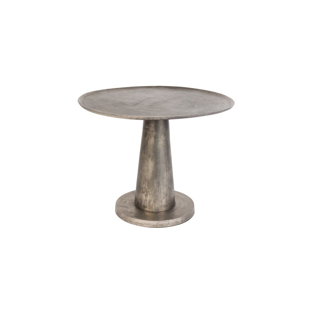 Brute ezüstszínű fém tárolóasztal, ⌀ 63 cm - dutchbone