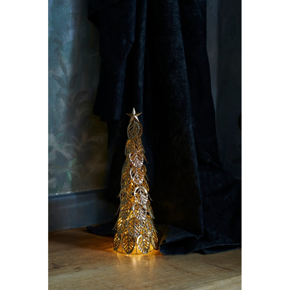 Kirstine LED deco fa, arany, magassága 43 cm
