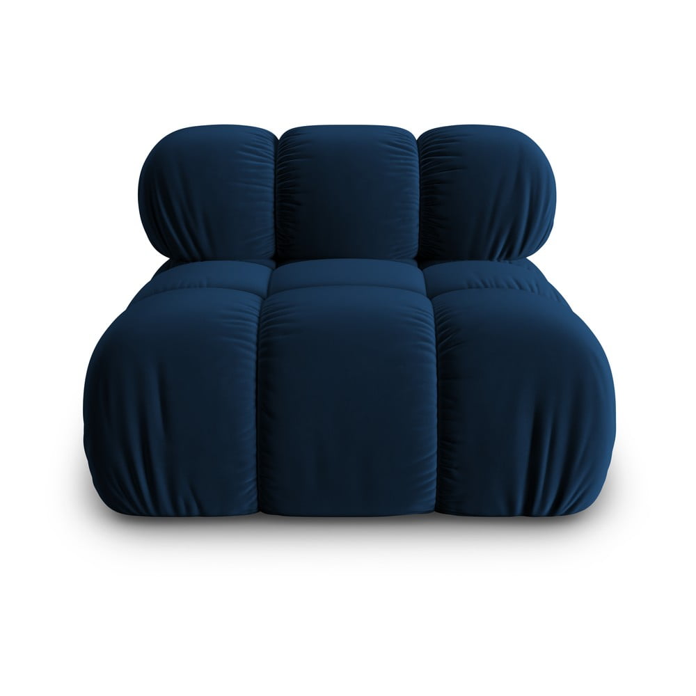 Kék bársony kanapé modul (középső rész) bellis – micadoni home