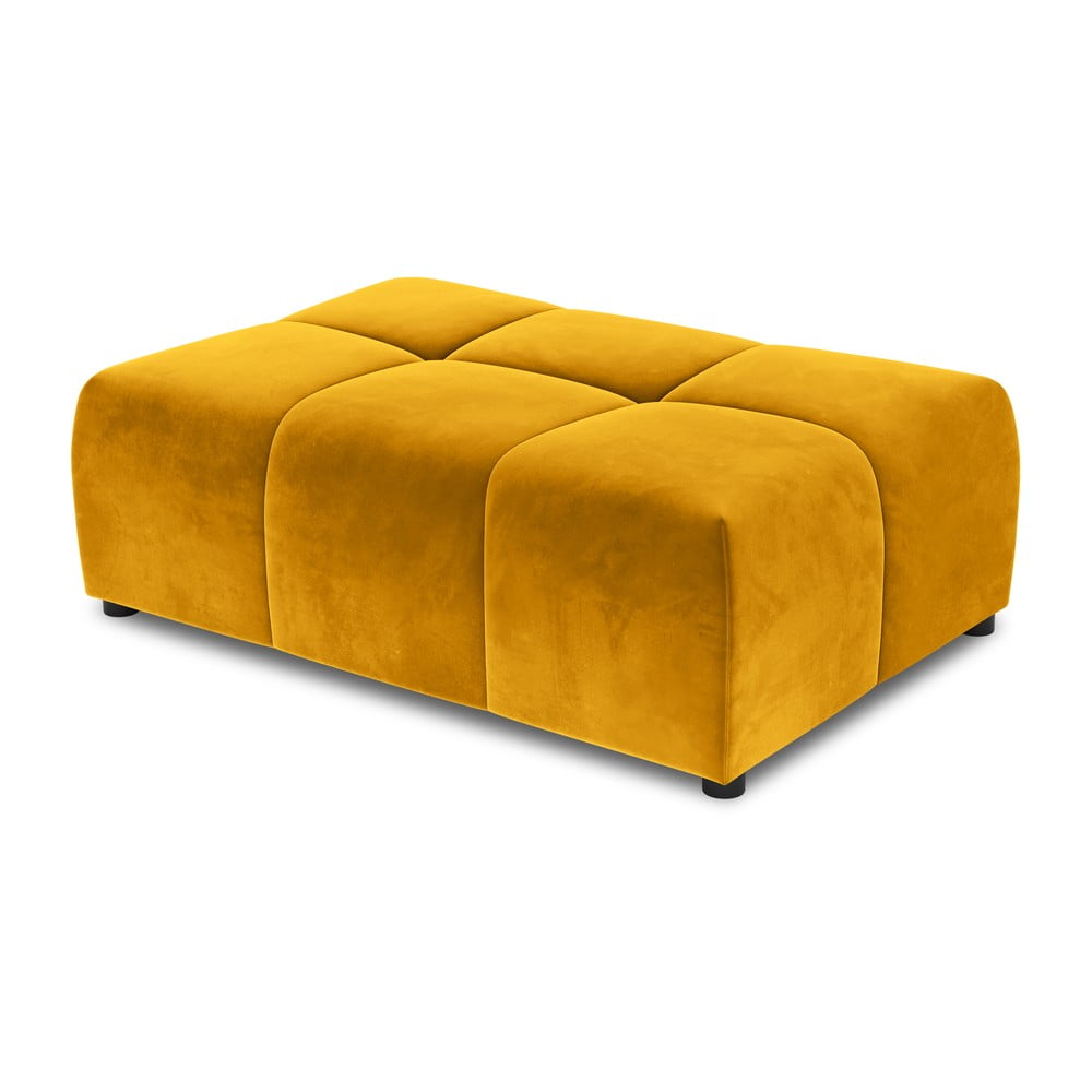 Sárga bársony kanapé modul rome velvet - cosmopolitan design