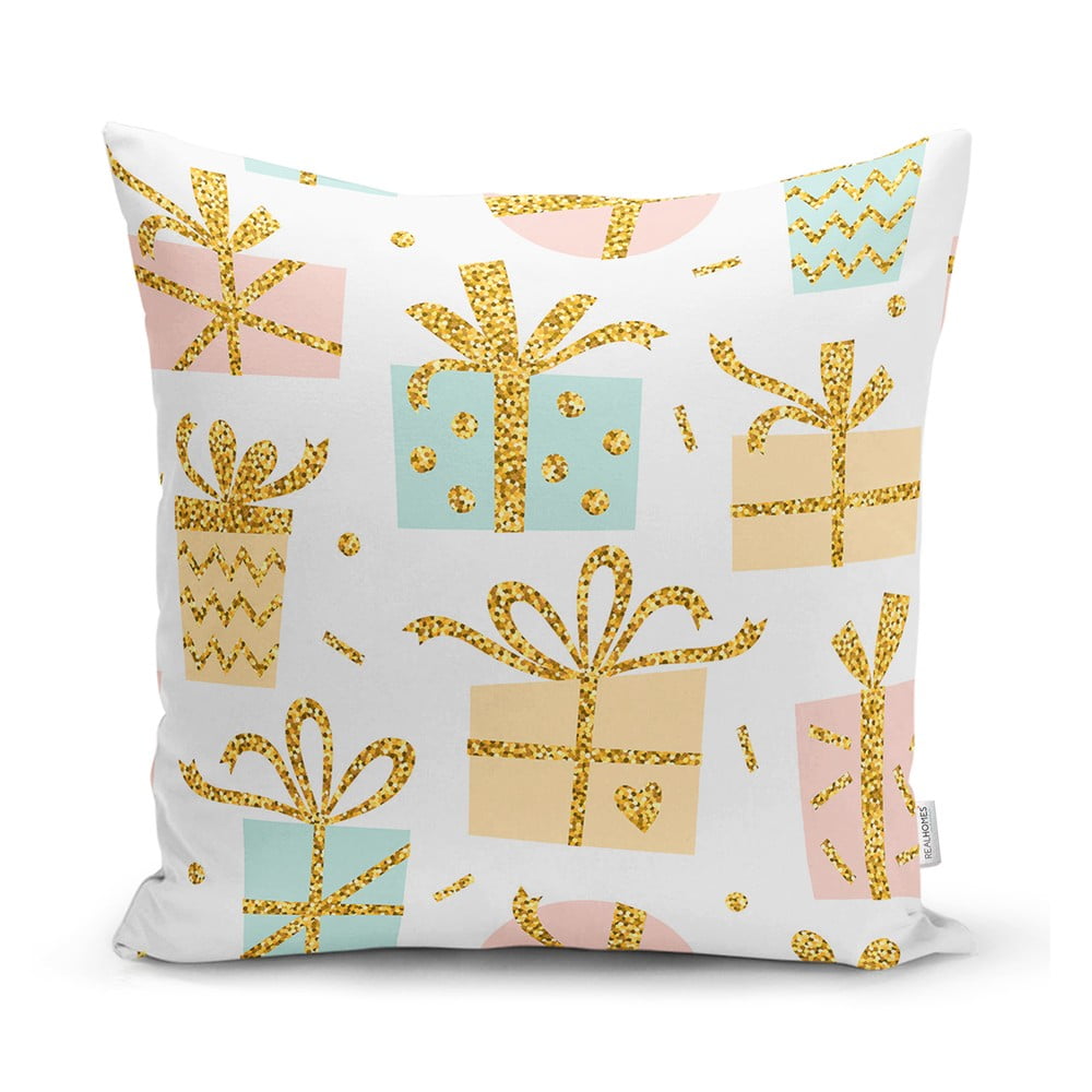 Karácsonyi mintás textil párnahuzat 43x43 cm – Mila Home