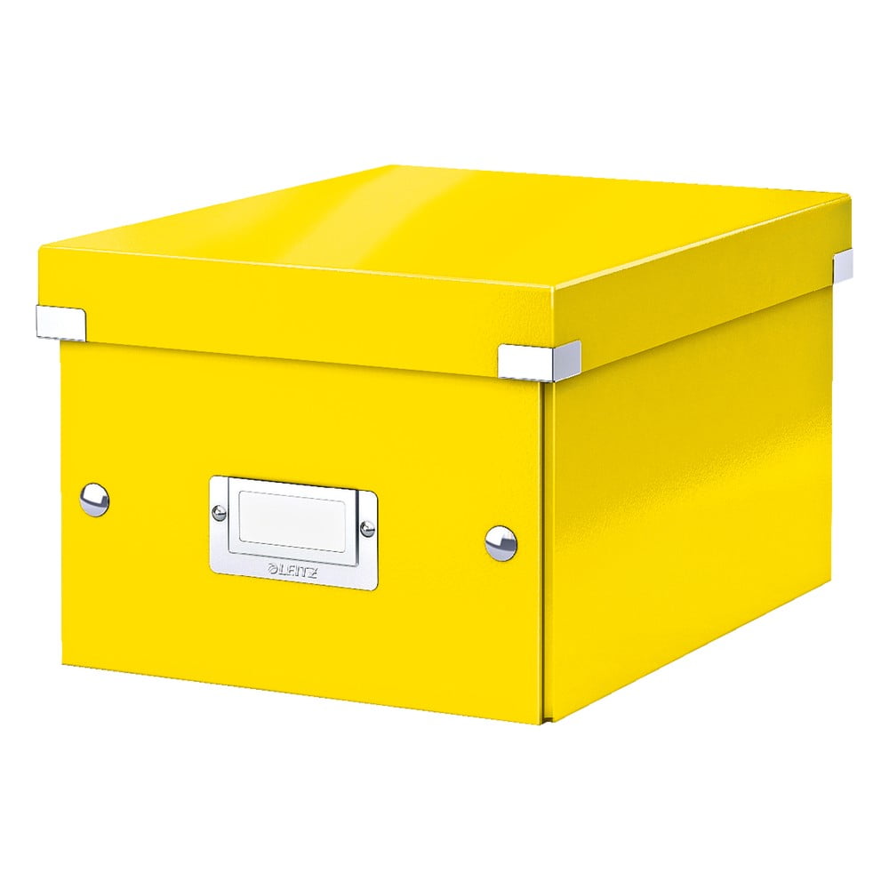 Universal sárga tárolódoboz, hossz 28 cm Click&Store - Leitz