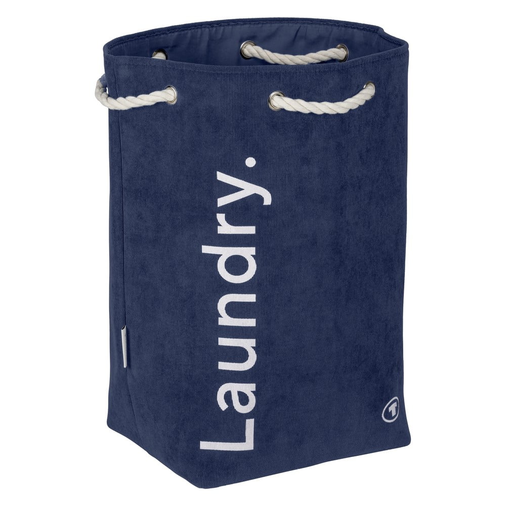 Sötétkék textil szennyeskosár 35,5 l Tom Tailor – Wenko
