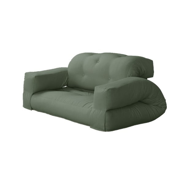 Hippo Olive Green zöld kinyitható kanapé - Karup Design