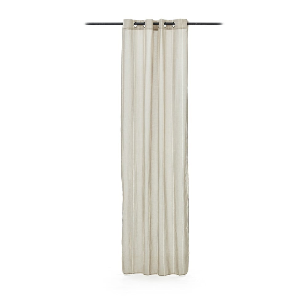 Szürkésbézs fényáteresztő függöny 140x260 cm Marza – Kave Home