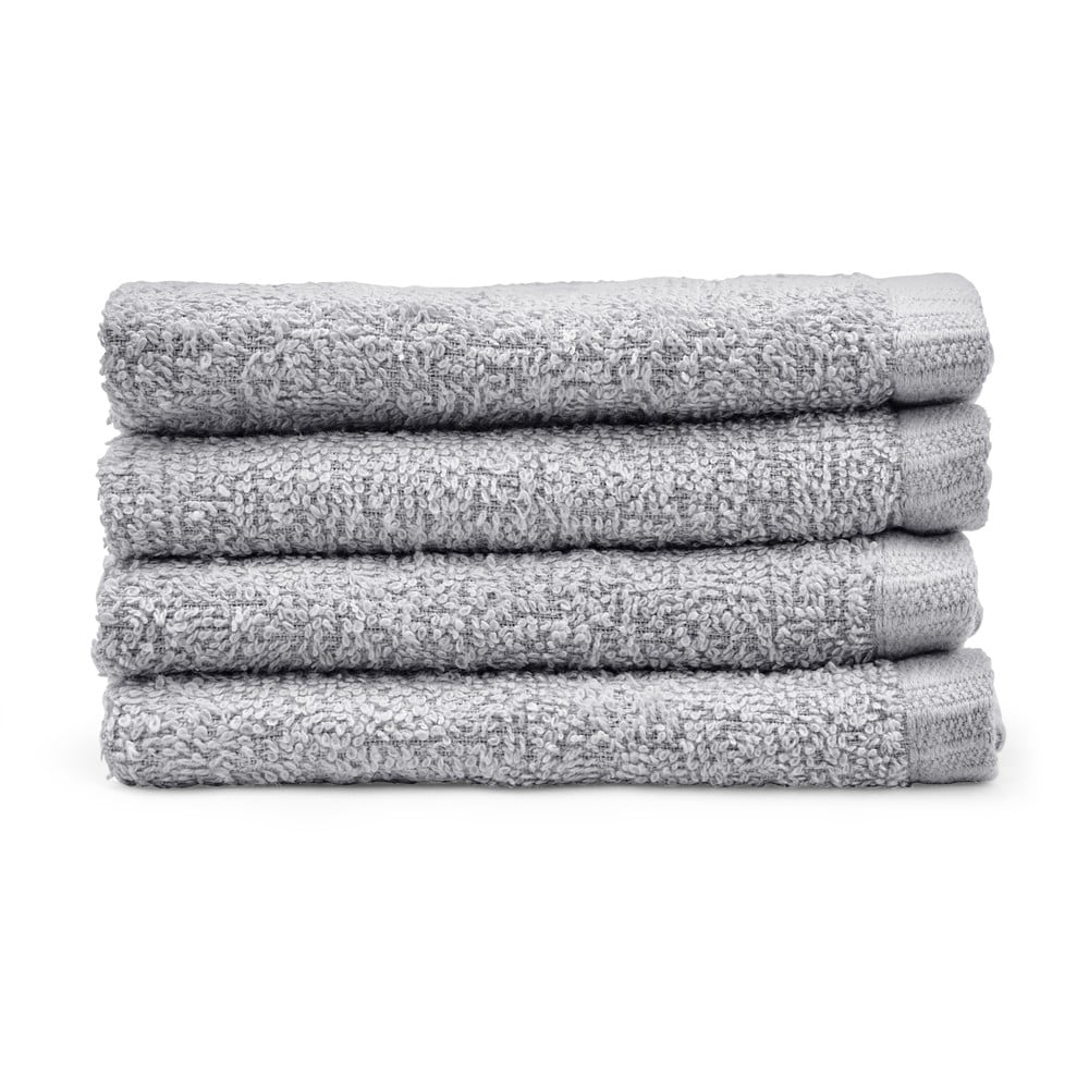 Szürke gyorsan száradó pamut törölköző szett 4 db-os 30x30 cm Quick Dry – Catherine Lansfield