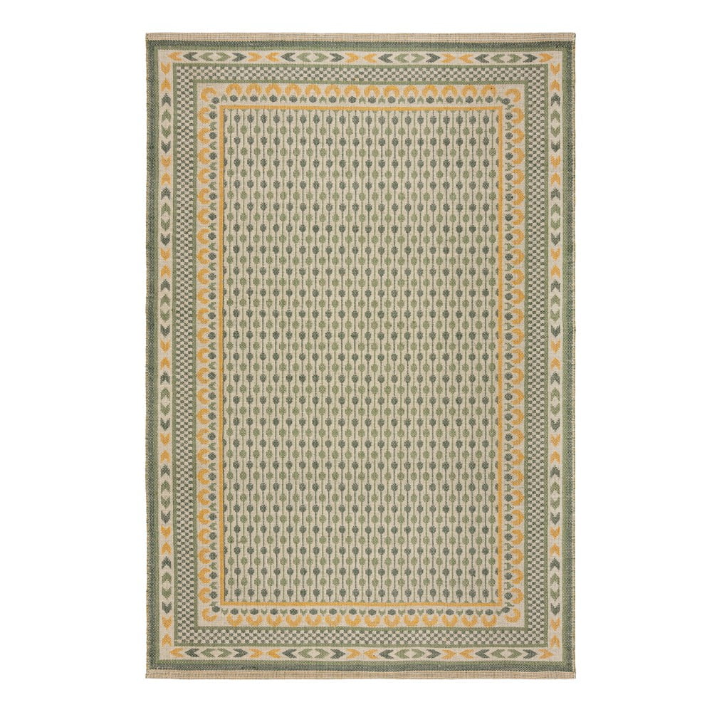 Zöld jutakeverék szőnyeg 120x170 cm Mara Jute Border – Flair Rugs