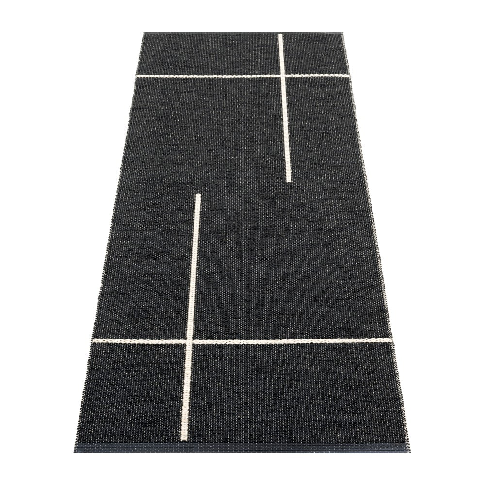 Fekete kültéri-beltéri futószőnyeg 70x180 cm Fred Black – Pappelina