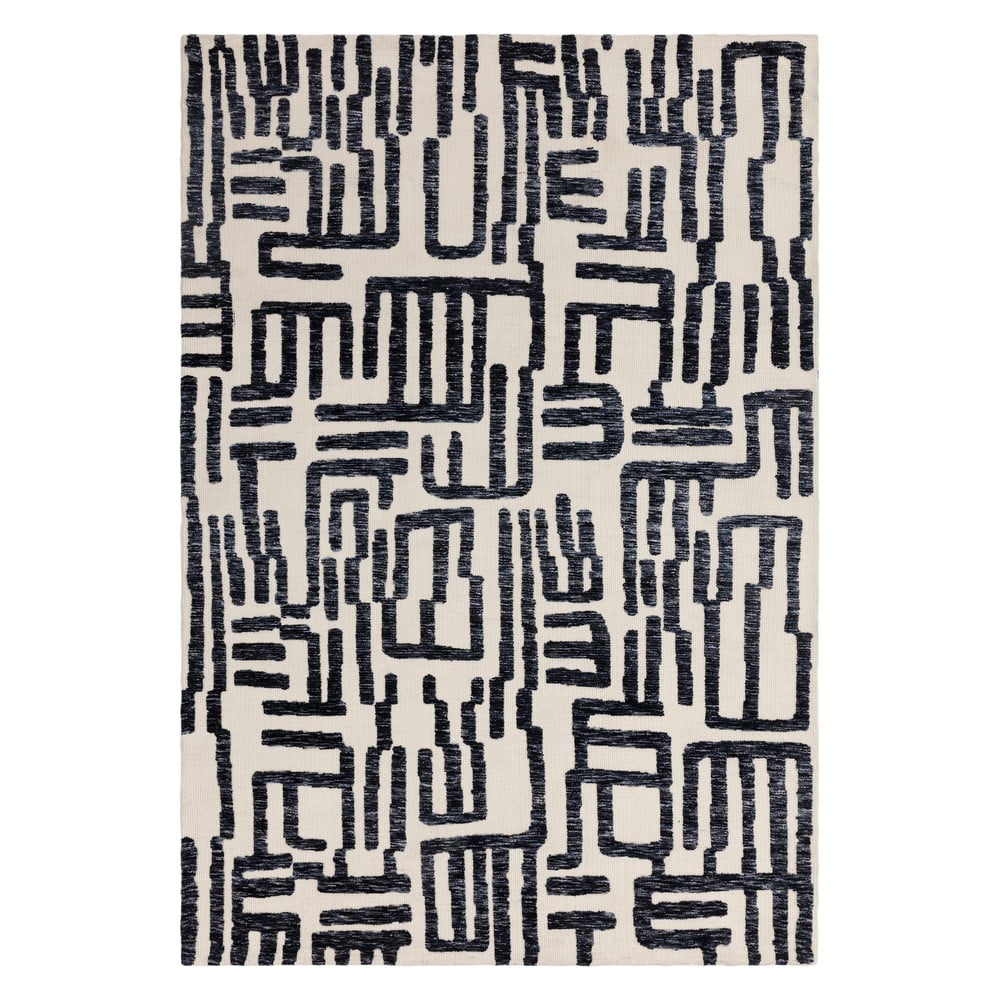 Fekete-fehér szőnyeg 200x290 cm mason – asiatic carpets