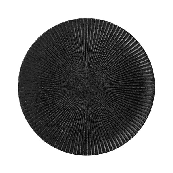 Neri fekete agyagkerámia tányér, ø 18 cm - Bloomingville