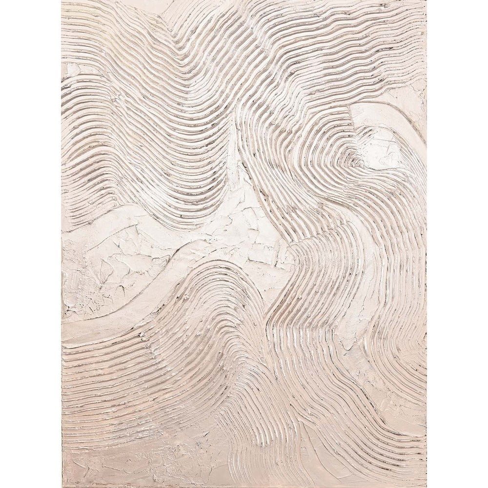 Kézzel festett kép 88x118 cm Metallic Rose – Malerifabrikken