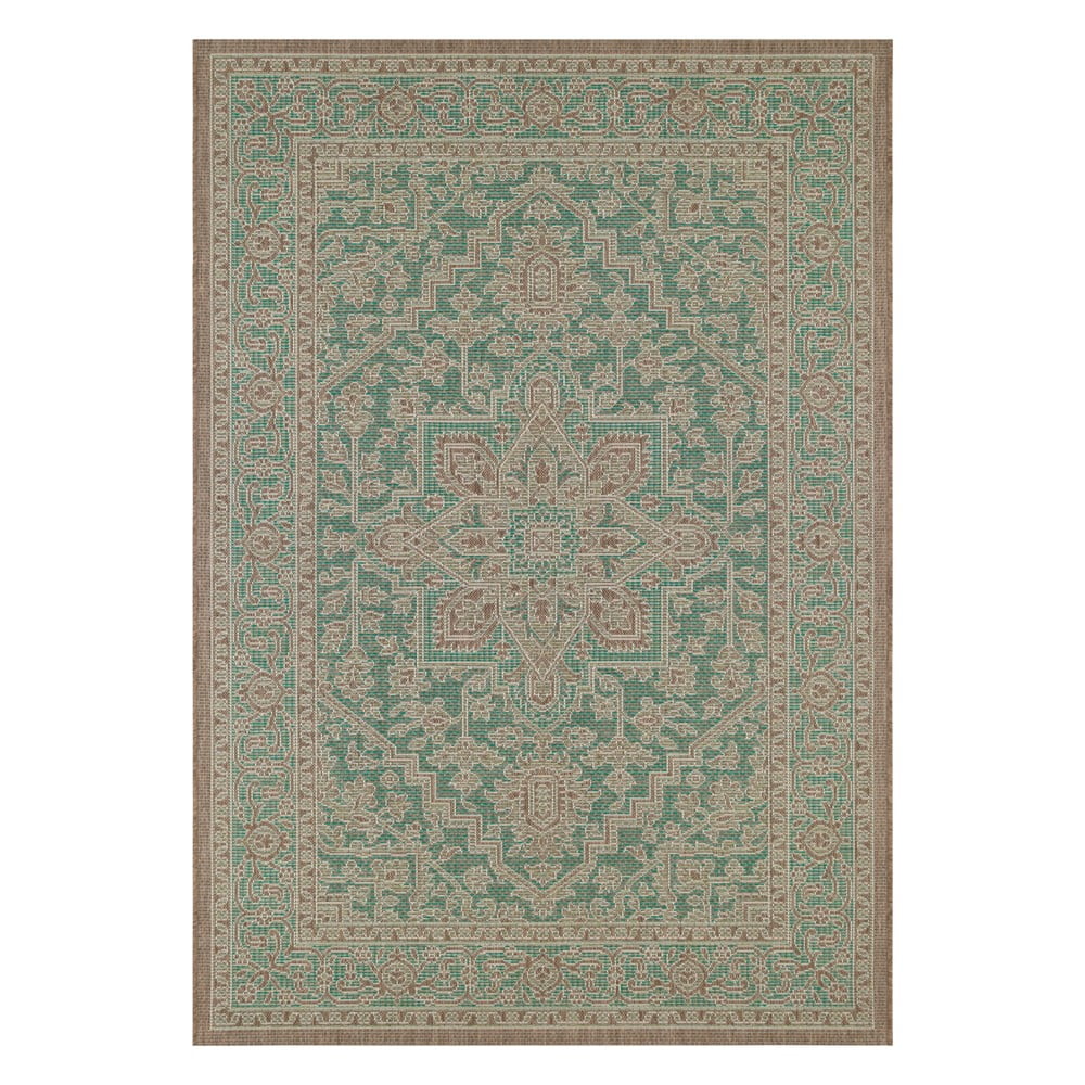 Anjara zöld-bézs kültéri szőnyeg, 140 x 200 cm - NORTHRUGS