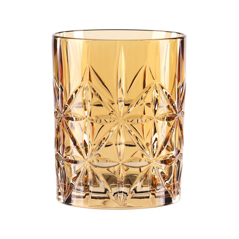 Highland Amber narancssárga kristályüveg whiskeys pohár, 345 ml - Nachtmann
