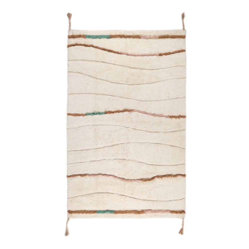 Krémszínű mosható szőnyeg 130x190 cm serena – nattiot