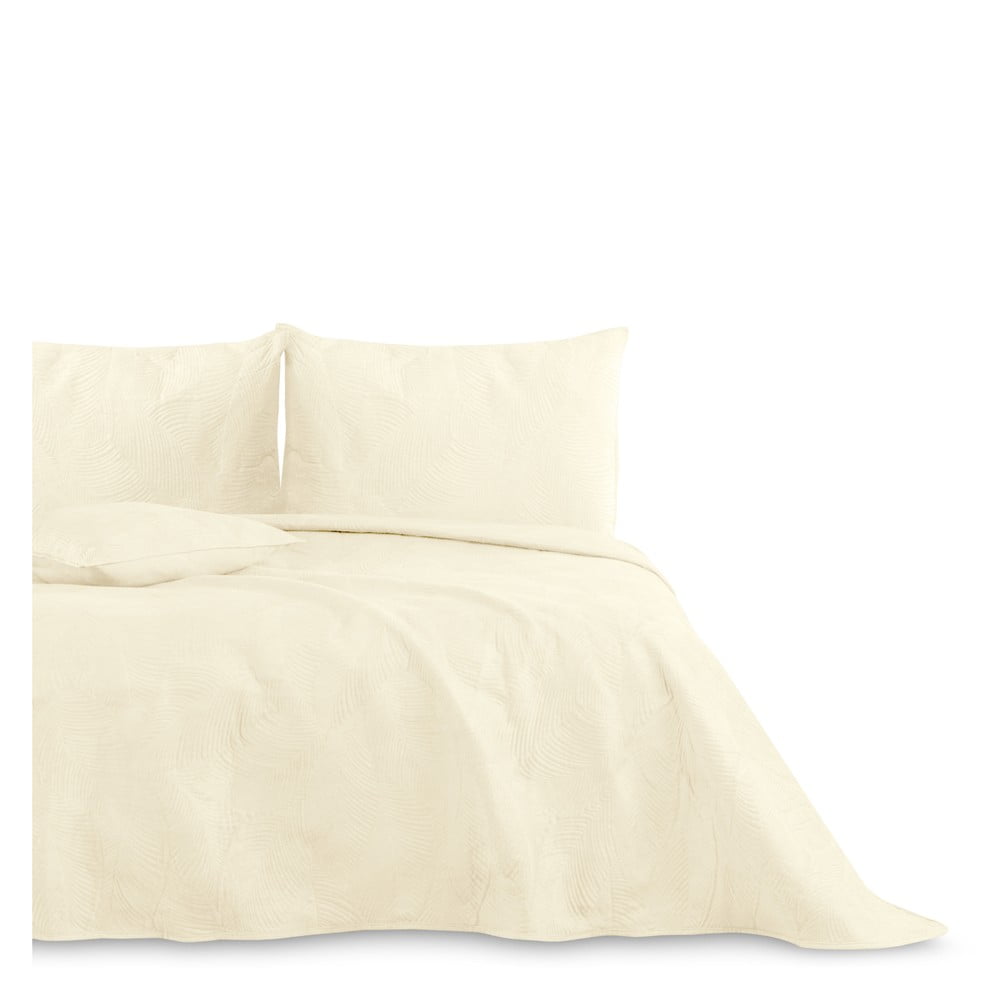 Krémszínű ágytakaró franciaágyra 200x220 cm Palsha – AmeliaHome