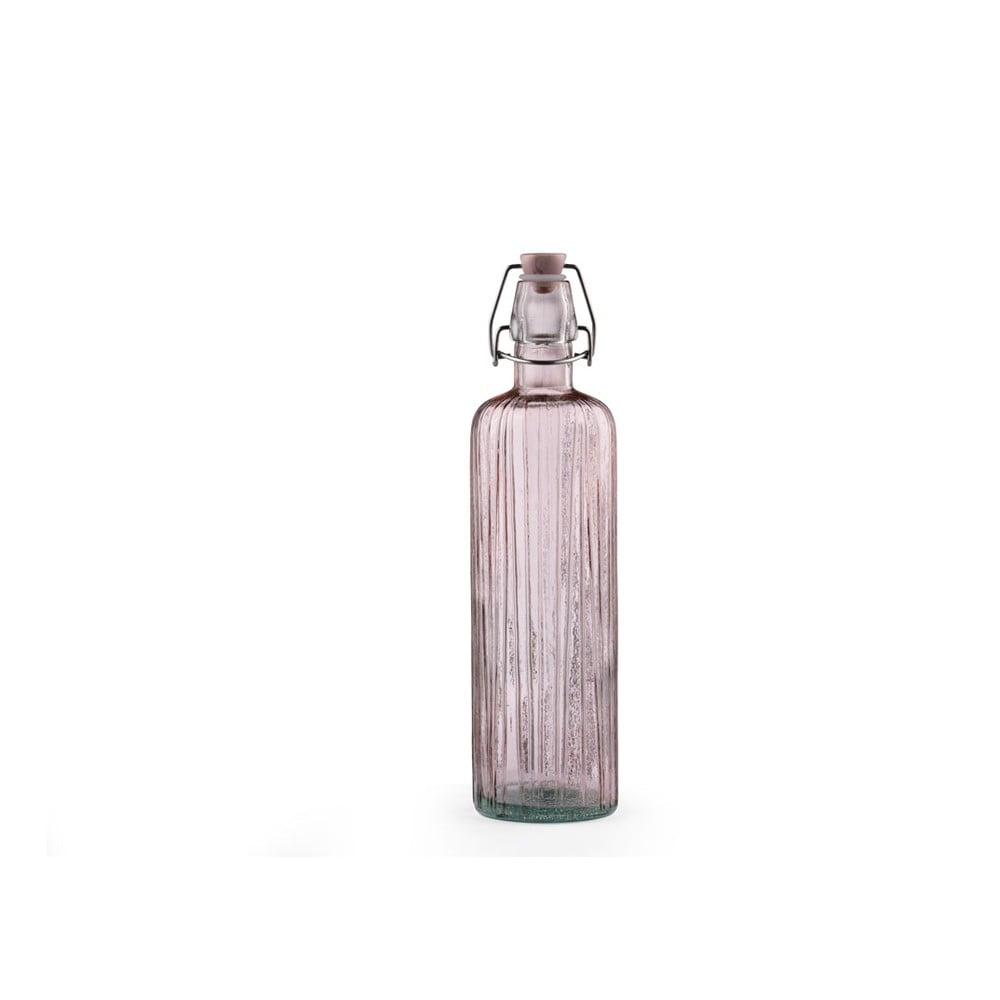 Kusintha rózsaszín üveg vizespalack, 750 ml - Bitz