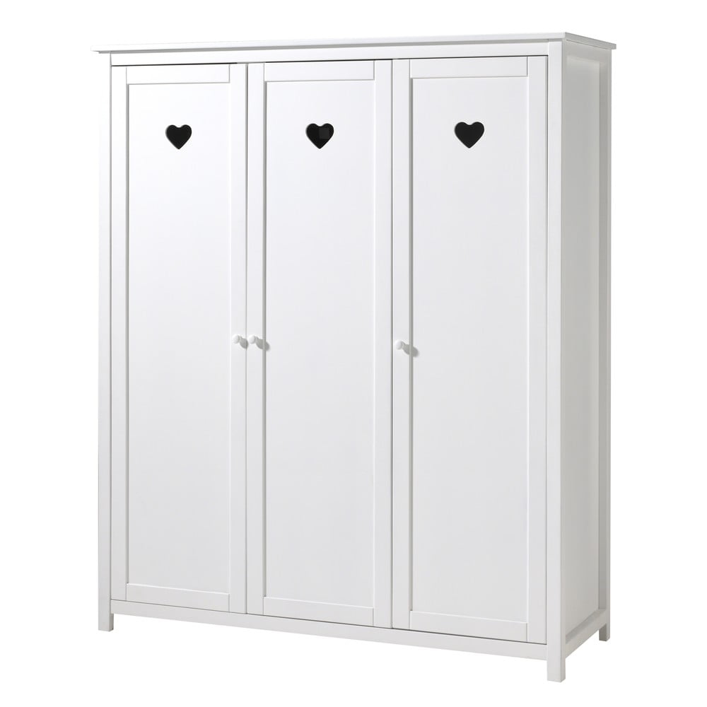Fehér gyerek ruhásszekrény 159x191x57 cm Amori – Vipack