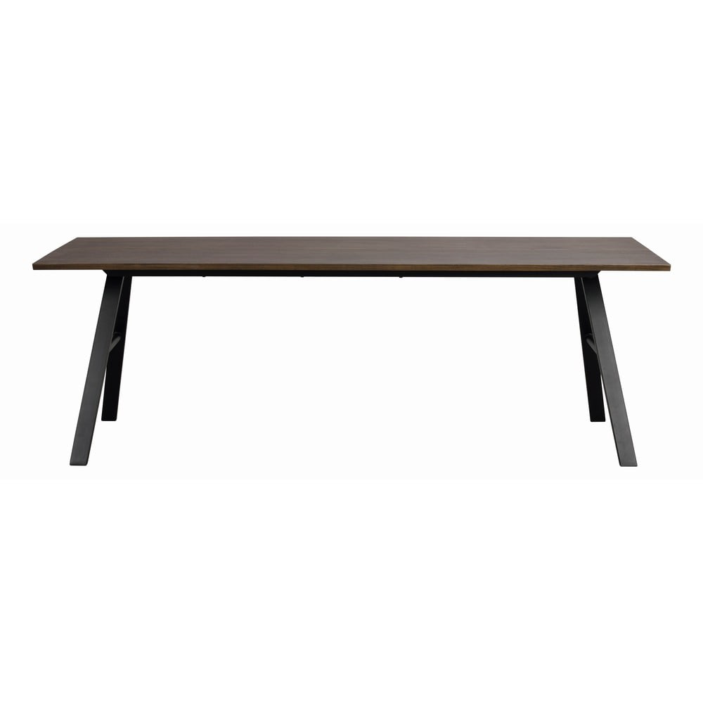 Étkezőasztal tölgyfa dekoros asztallappal 220x90 cm brigham - rowico