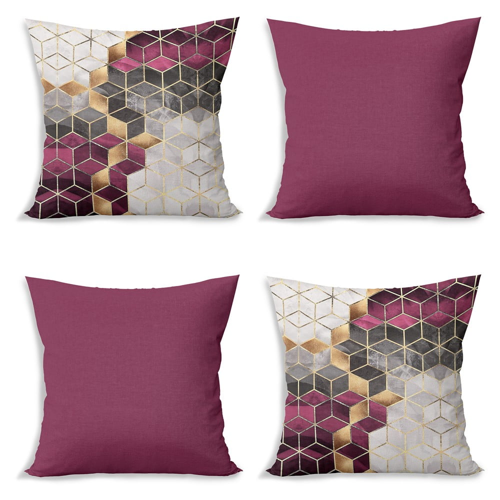 Párnahuzat készlet 4 db-os 43x43 cm Optic - Minimalist Cushion Covers