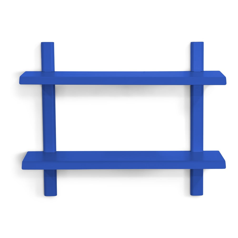 Kék többszintes fém fali polc 60 cm hola – spinder design