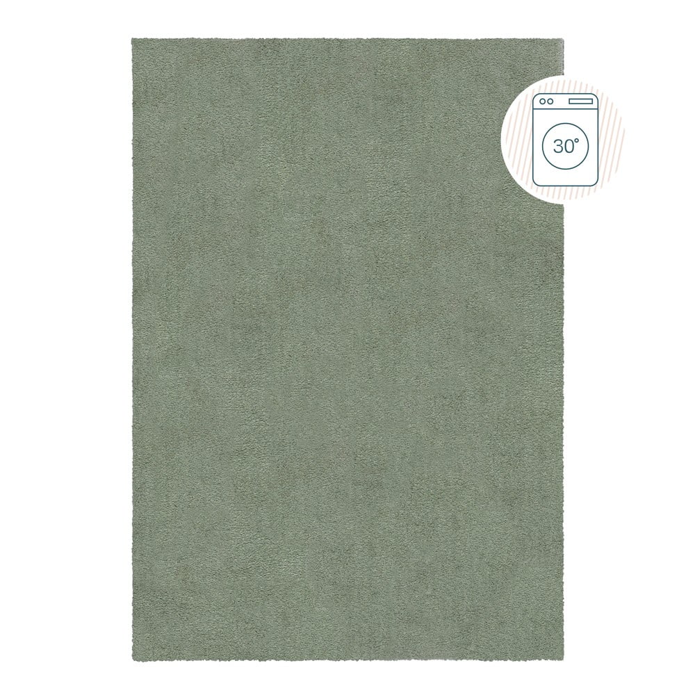 Zöld mosható szőnyeg újrahasznosított szálakból 200x290 cm fluffy – flair rugs