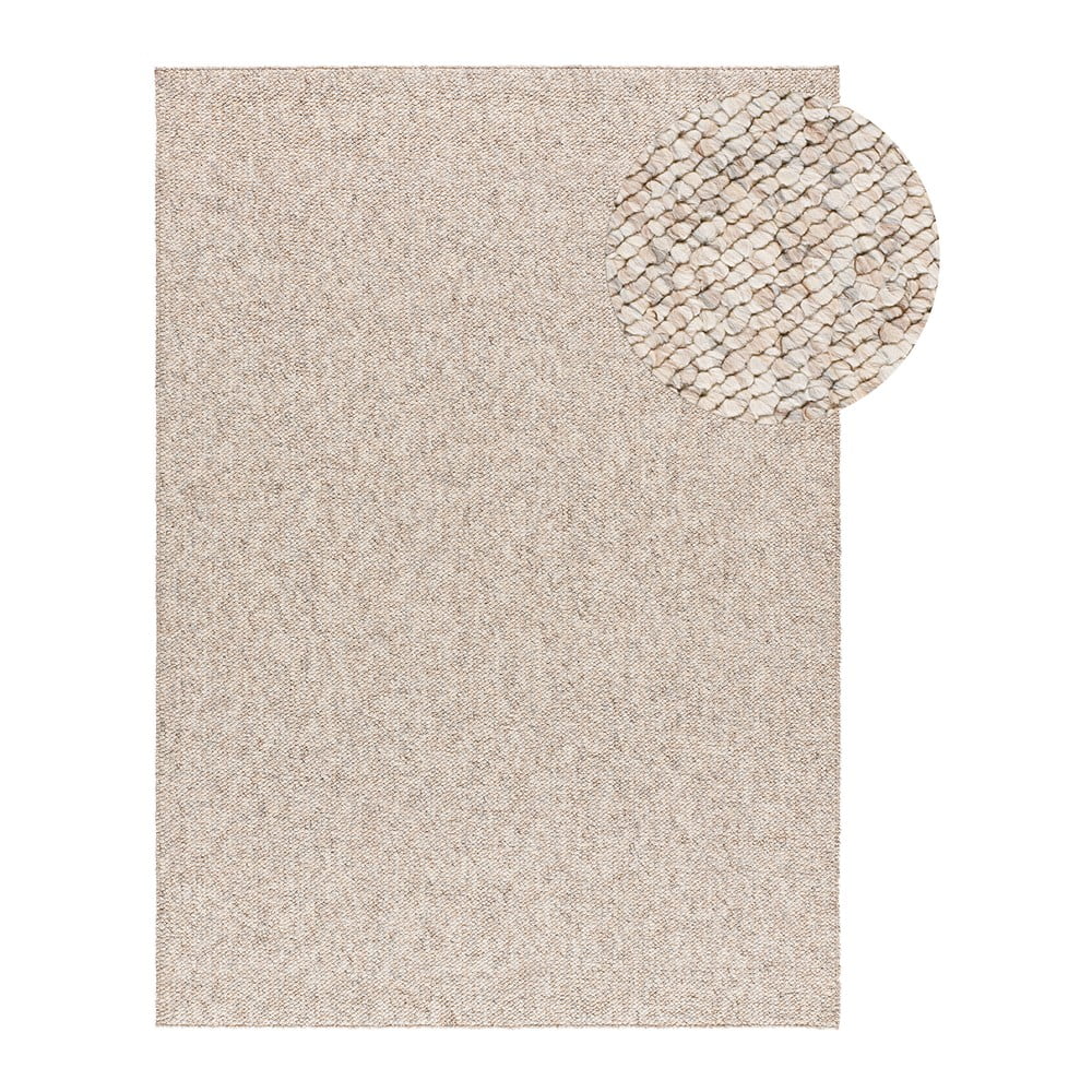 Krémszínű szőnyeg 120x170 cm petra liso – universal