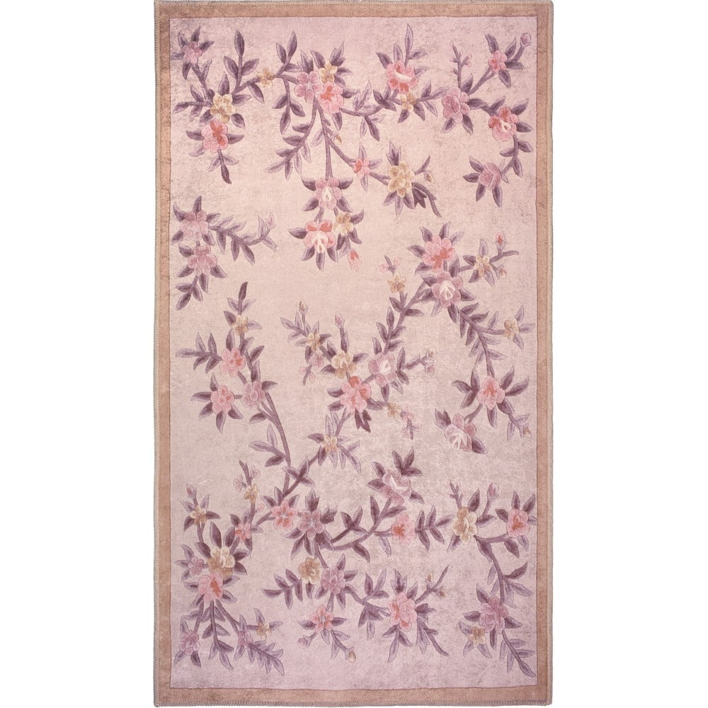 Világos rózsaszín mosható szőnyeg 80x50 cm - Vitaus