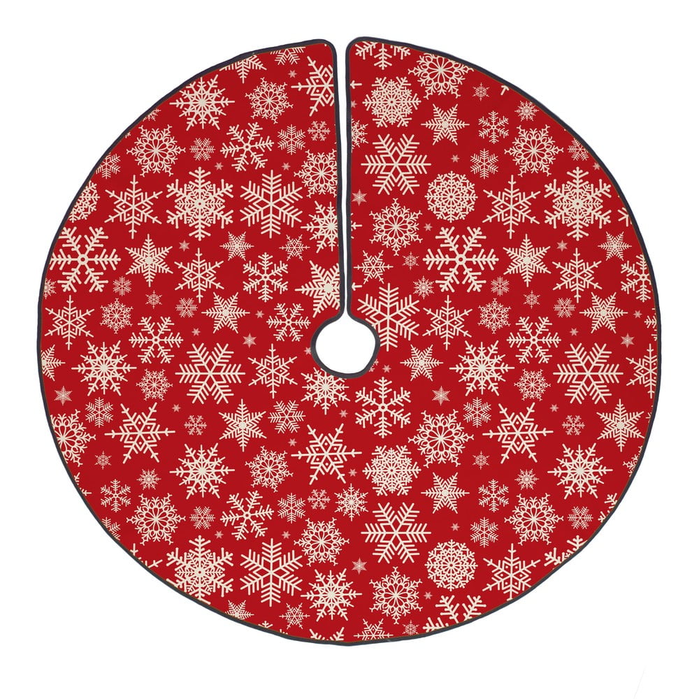 Freezy Snowflakes pamut szőnyeg a karácsonyfa alá, ø 130 cm - Butter Kings