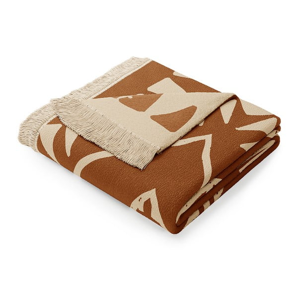 Navajo barna pamutkeverék takaró, 150 x 200 cm - AmeliaHome