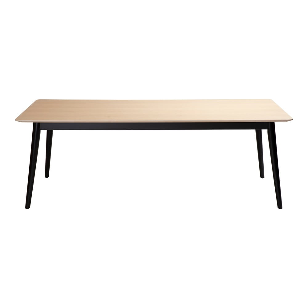 Étkezőasztal tölgyfa dekoros asztallappal 100x200 cm yolo – dan-form denmark