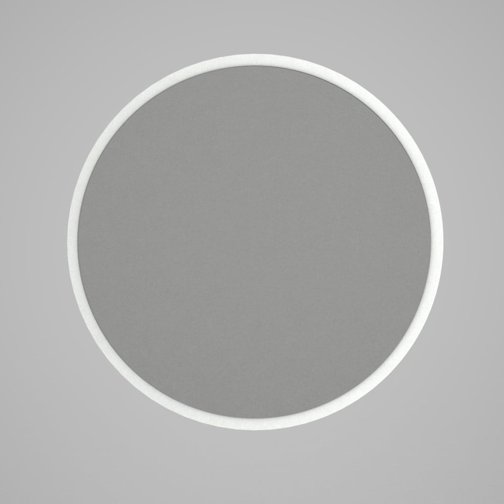 Wallity glob kerek fali tükör fehér keretben, ⌀ 59 cm