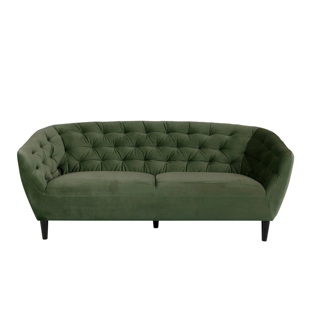 Ria zöld bársony kanapé, 191 cm - Actona