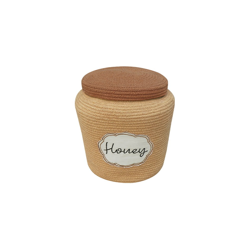 Világosbarna textil játéktároló kosár ø 28x27 cm Honey Pot – Lorena Canals