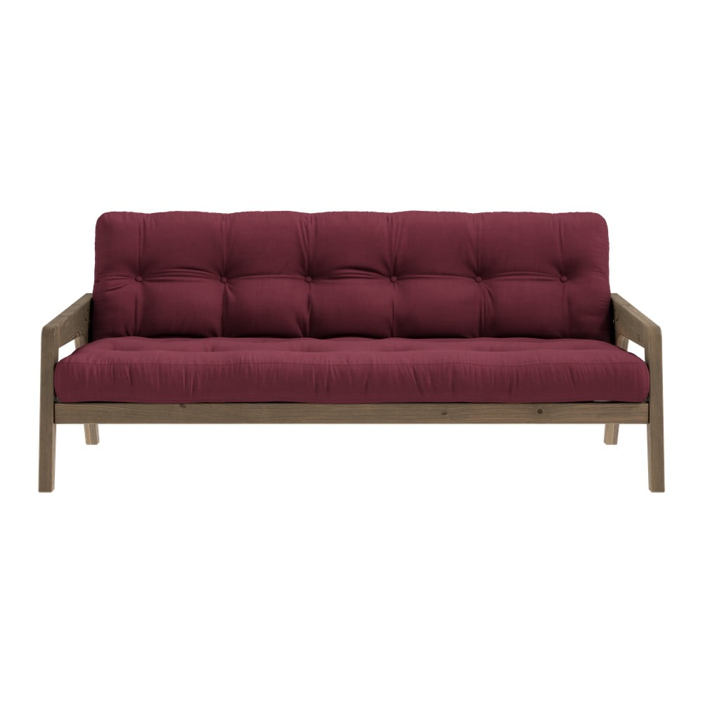 Piros kinyitható kanapé 204 cm grab - karup design
