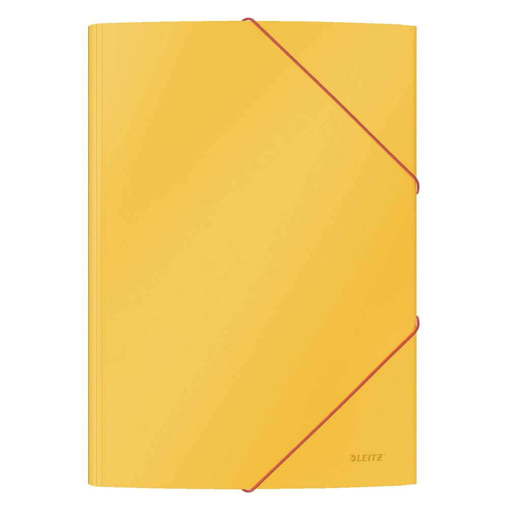 Cosy 10 db sárga irodai mappa, puha felület, A4 - Cozy