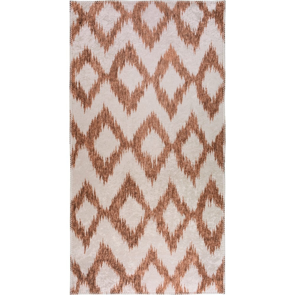 Fehér-narancssárga mosható szőnyeg 80x150 cm – Vitaus