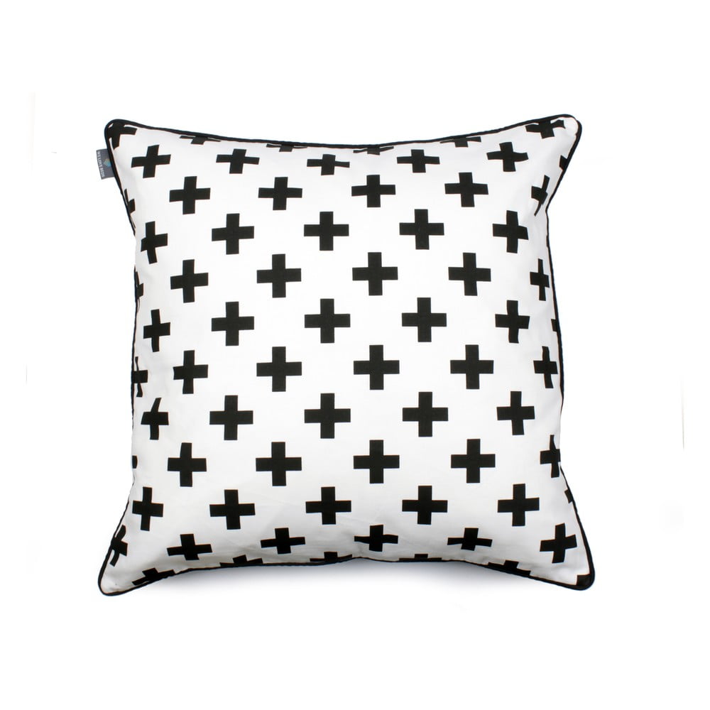 Sharp Black White fekete-fehér párnahuzat, 60 x 60 cm - WeLoveBeds