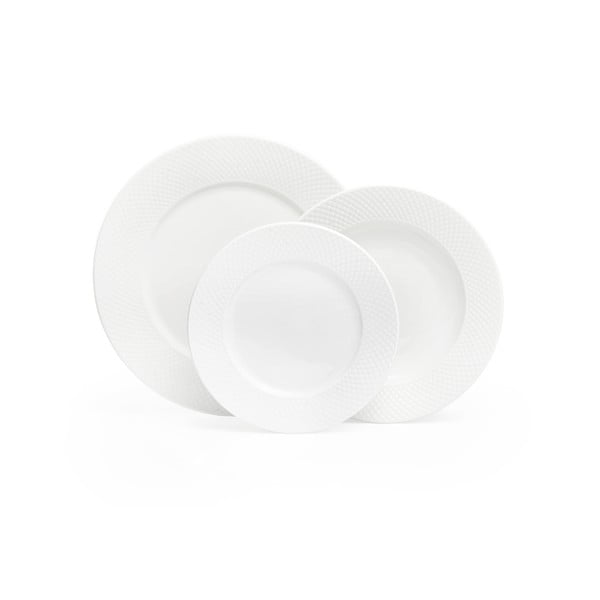 Imperio 6 db-os fehér porcelán tányér szett - Bonami Essentials