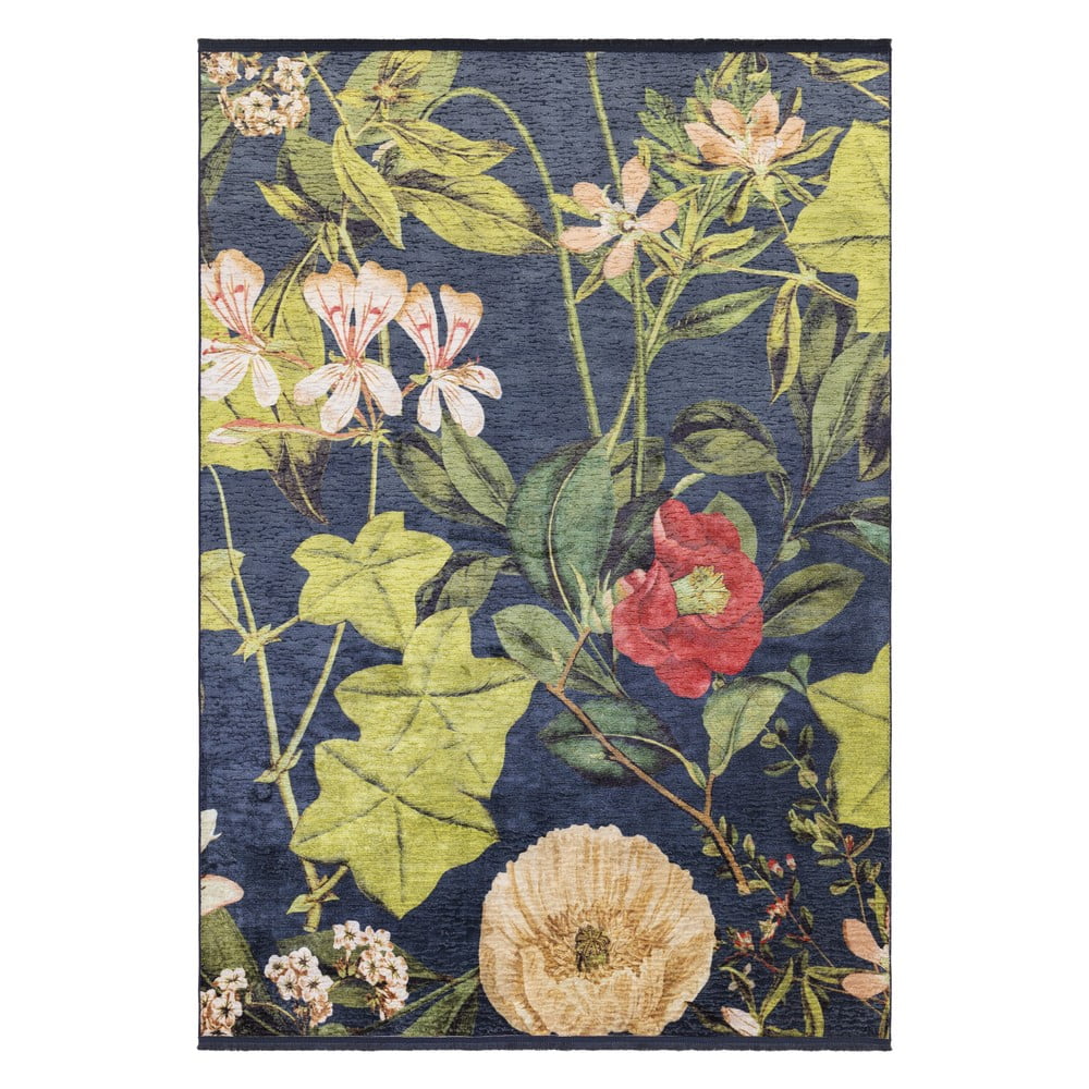 Sötétkék szőnyeg 120x170 cm passiflora – asiatic carpets