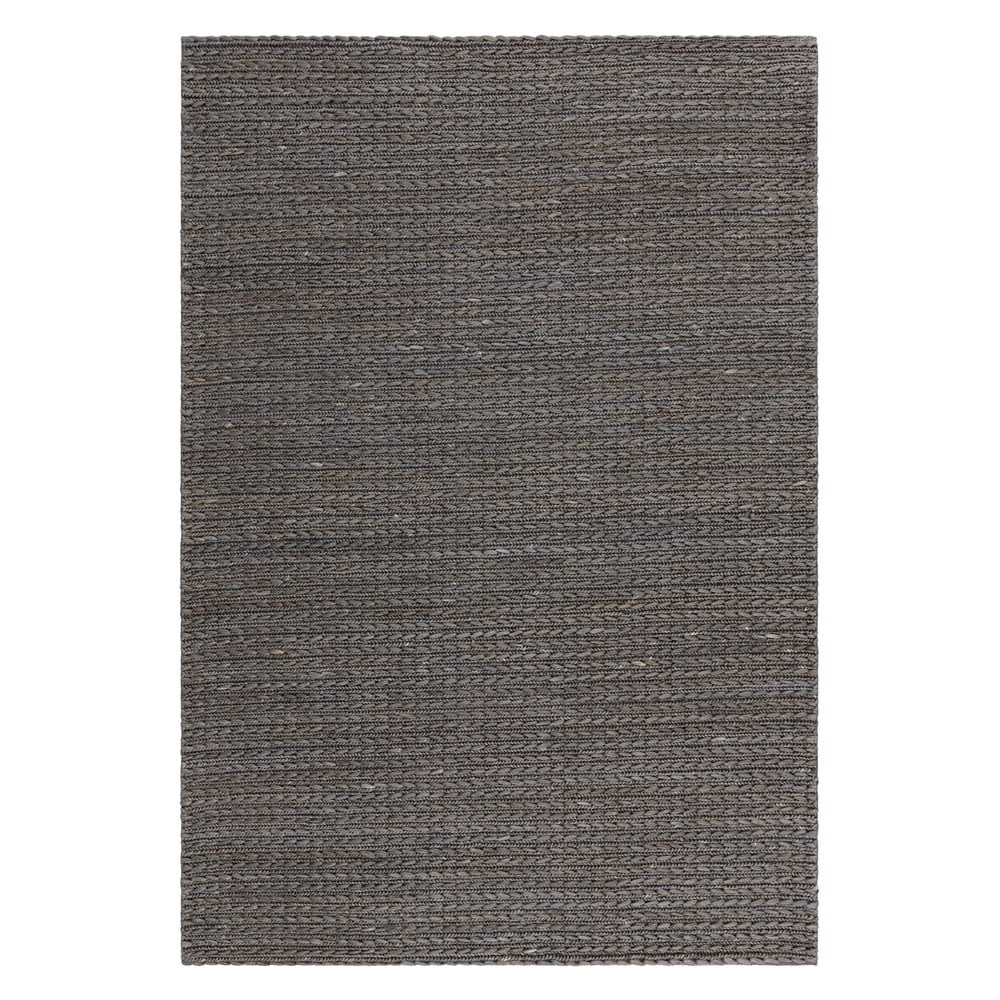 Antracitszürke kézi szövésű juta szőnyeg 160x230 cm oakley – asiatic carpets